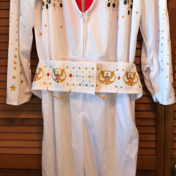 Rubies Elvis Presley costume jumpsuit scarf belt Size X-Large adult - Picture 8 of 16